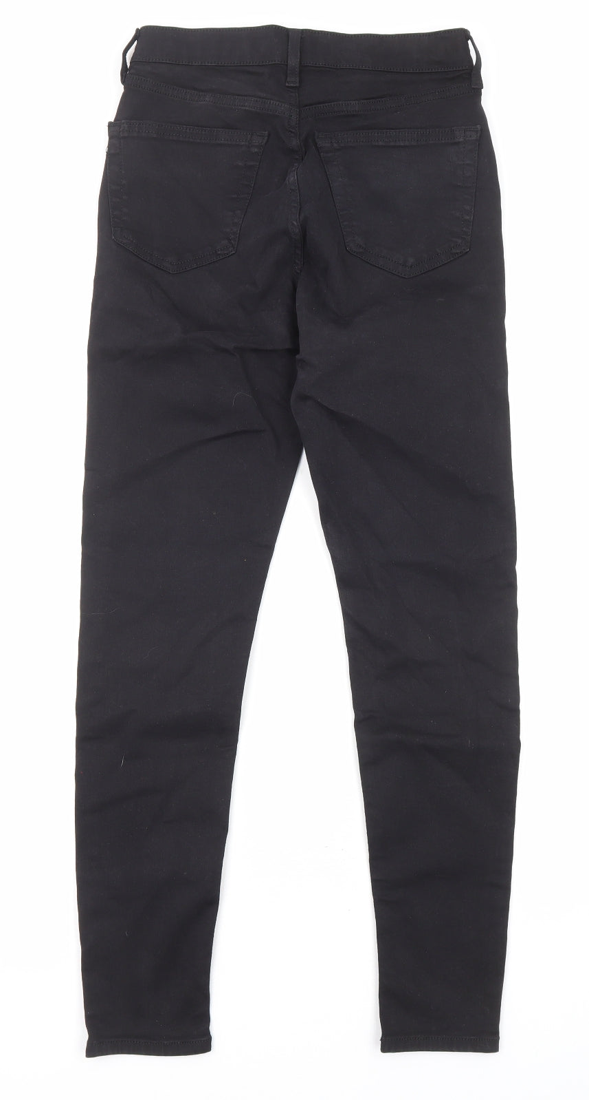 Topshop Womens Black Cotton Skinny Jeans Size 26 in L32 in Regular Zip - Pockets