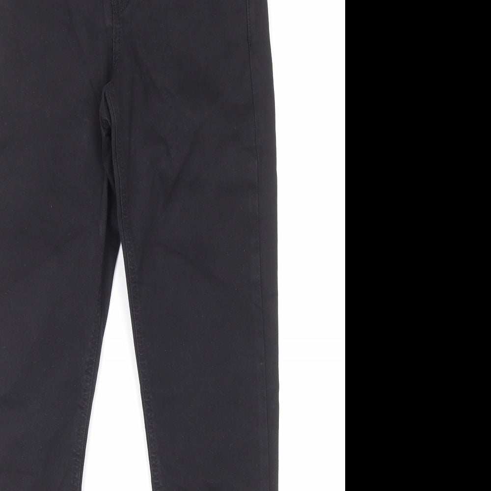 Topshop Womens Black Cotton Skinny Jeans Size 26 in L32 in Regular Zip - Pockets