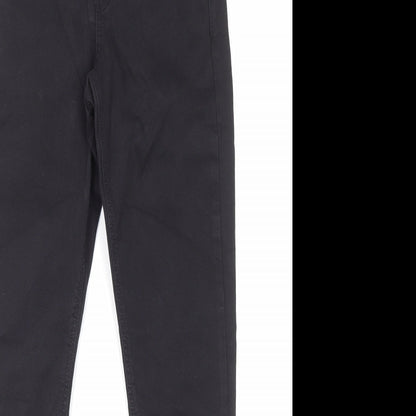 Topshop Womens Black Cotton Skinny Jeans Size 26 in L32 in Regular Zip - Pockets