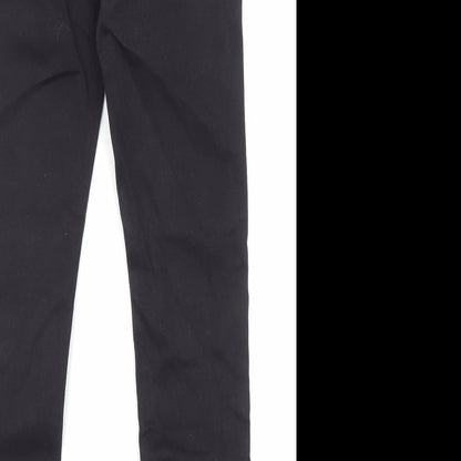 Topshop Womens Black Cotton Skinny Jeans Size 26 in L32 in Regular Zip - Pockets