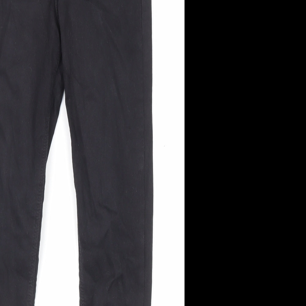 Topshop Womens Black Cotton Skinny Jeans Size 26 in L32 in Regular Zip - Pockets