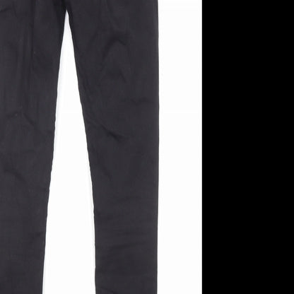 Topshop Womens Black Cotton Skinny Jeans Size 26 in L32 in Regular Zip - Pockets