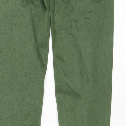 Divided by H&M Womens Green Cotton Skinny Jeans Size 10 L31 in Regular Zip