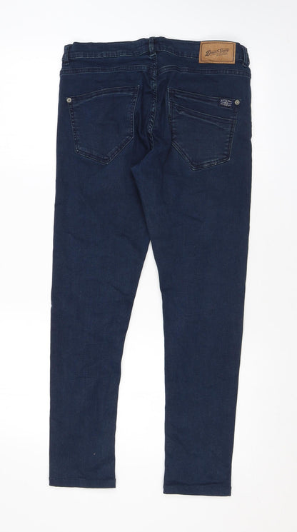 Outfitters Womens Blue Cotton Skinny Jeans Size 30 in L27 in Regular Zip