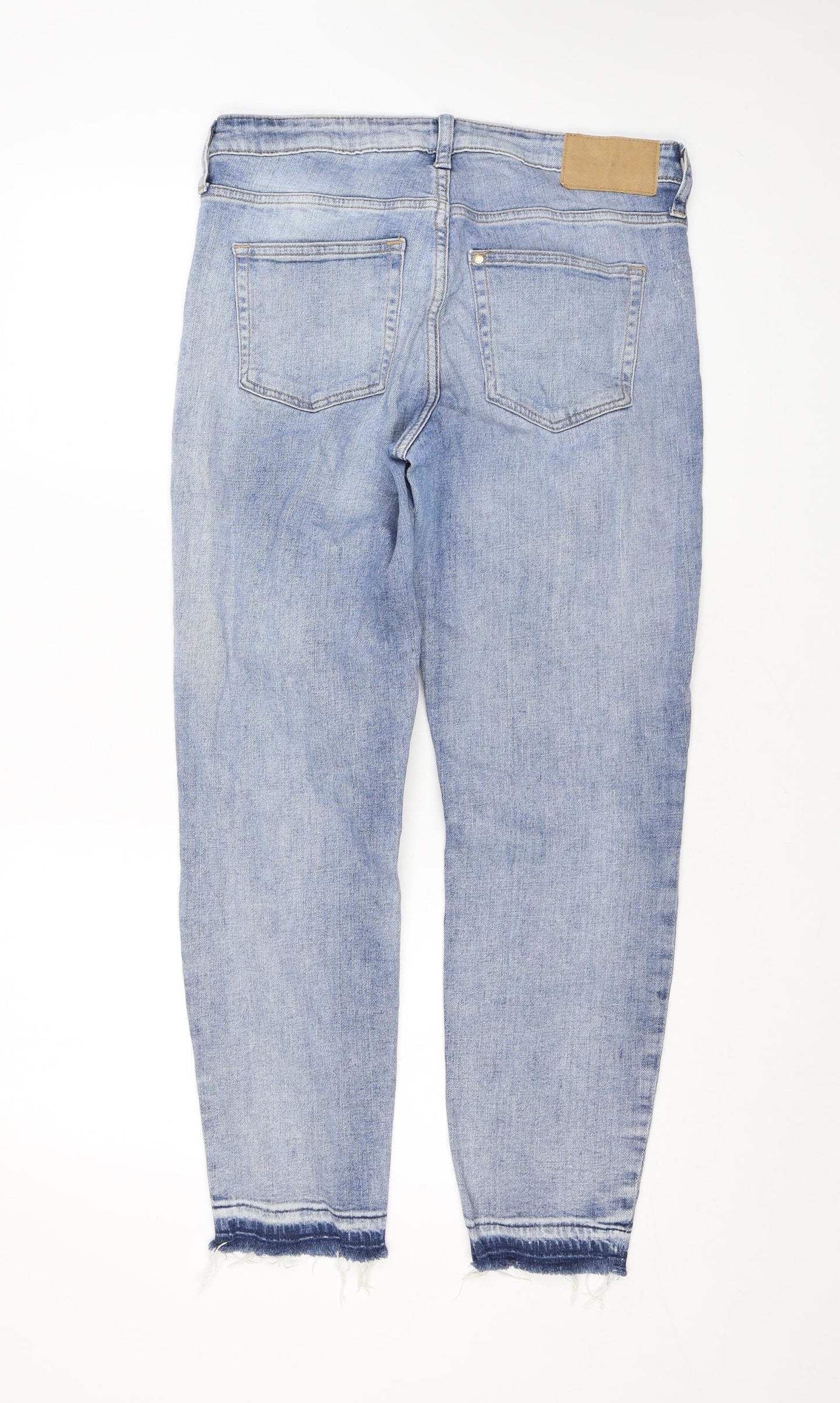 Womens UK Size 10 H&M Regular Fit Straight Blue Jeans