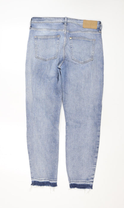 Womens UK Size 10 H&M Regular Fit Straight Blue Jeans
