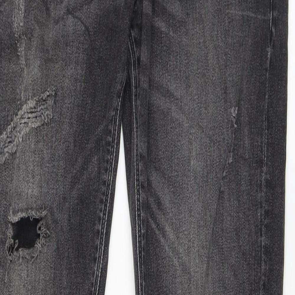 Mens UK Size 28 in River Island Regular Fit Skinny Grey Jeans