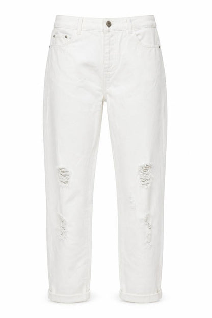 Womens UK Size 28 in Topshop Regular Fit Mom White Jeans
