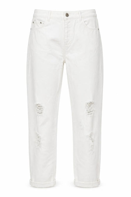 Womens UK Size 28 in Topshop Regular Fit Mom White Jeans