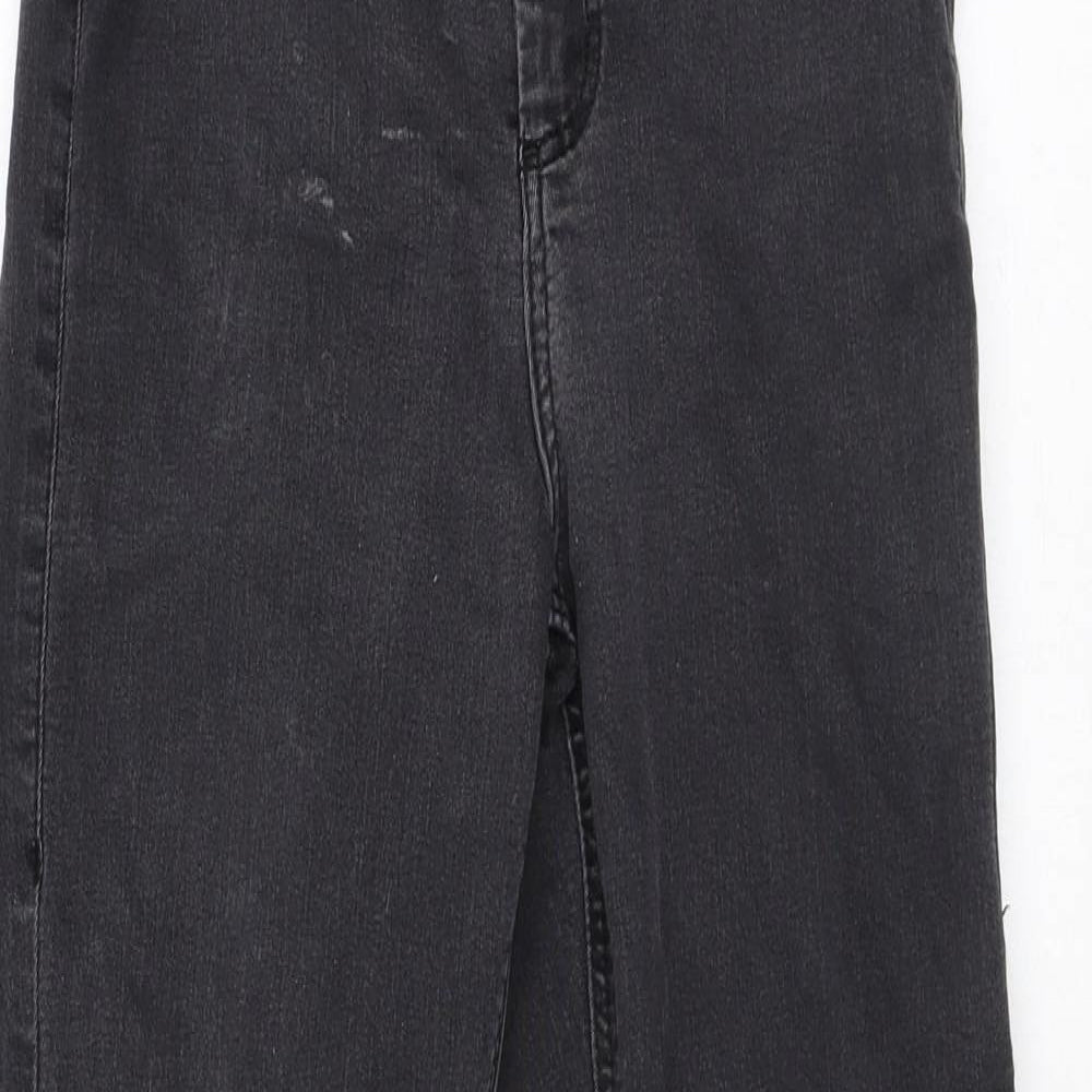 Topshop Womens Grey Cotton Jegging Jeans Size 26 in L32 in Regular Zip