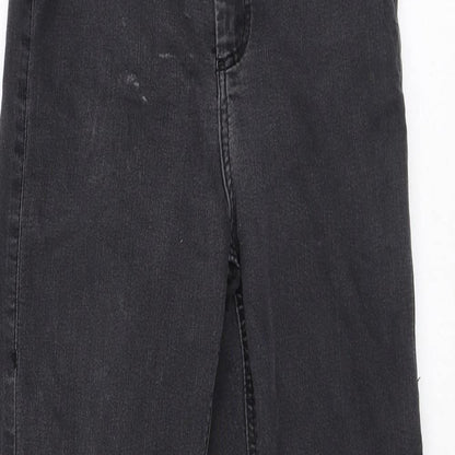 Topshop Womens Grey Cotton Jegging Jeans Size 26 in L32 in Regular Zip