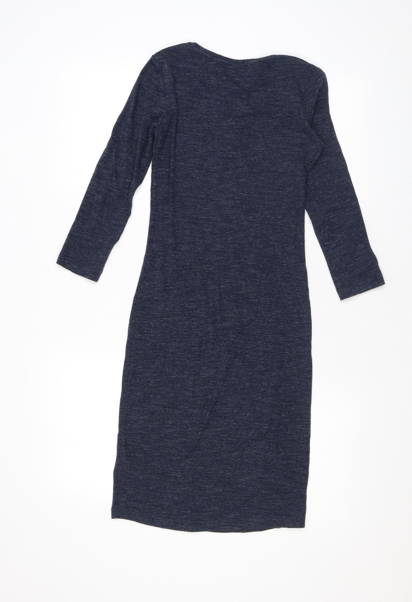 Womens UK Size XS H&M Blue Basic T-Shirt