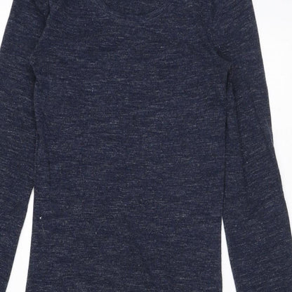 Womens UK Size XS H&M Blue Basic T-Shirt