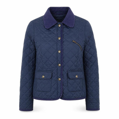 Womens UK Size 6 Limited Collection Blue Quilted Coat