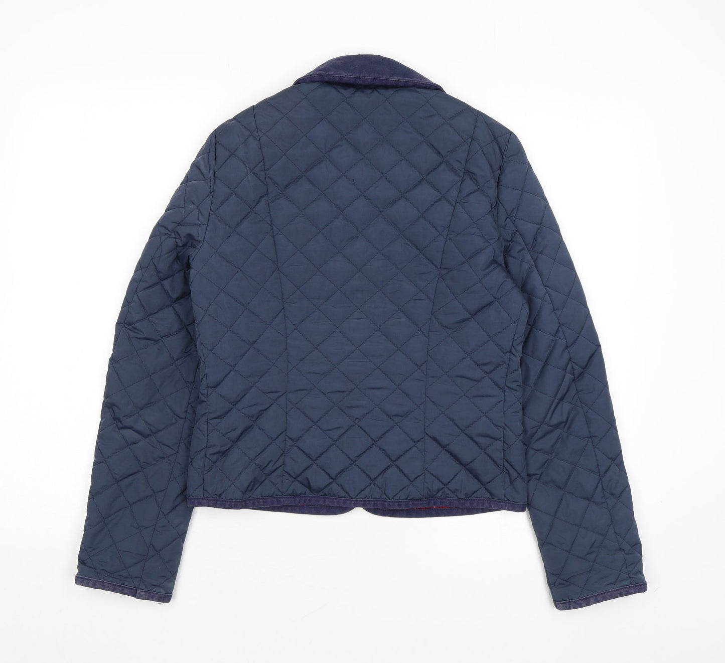Womens UK Size 6 Limited Collection Blue Quilted Coat