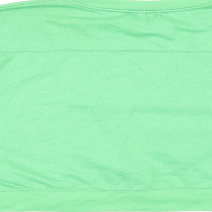 Zara Womens Green Polyester Pullover Sweatshirt Size S Pullover