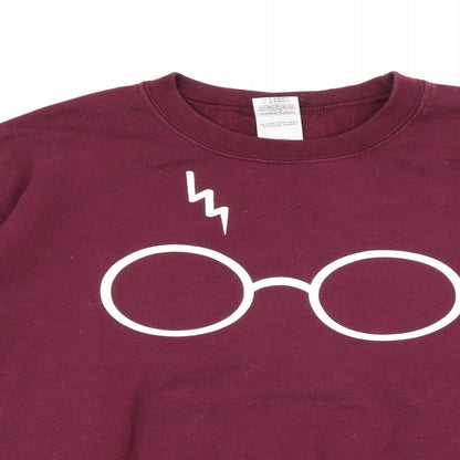Gildan Womens Red Cotton Pullover Sweatshirt Size M Pullover - Harry Potter