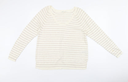 Womens UK Size M Gap Beige Jersey T-Shirt