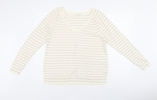Womens UK Size M Gap Beige Jersey T-Shirt