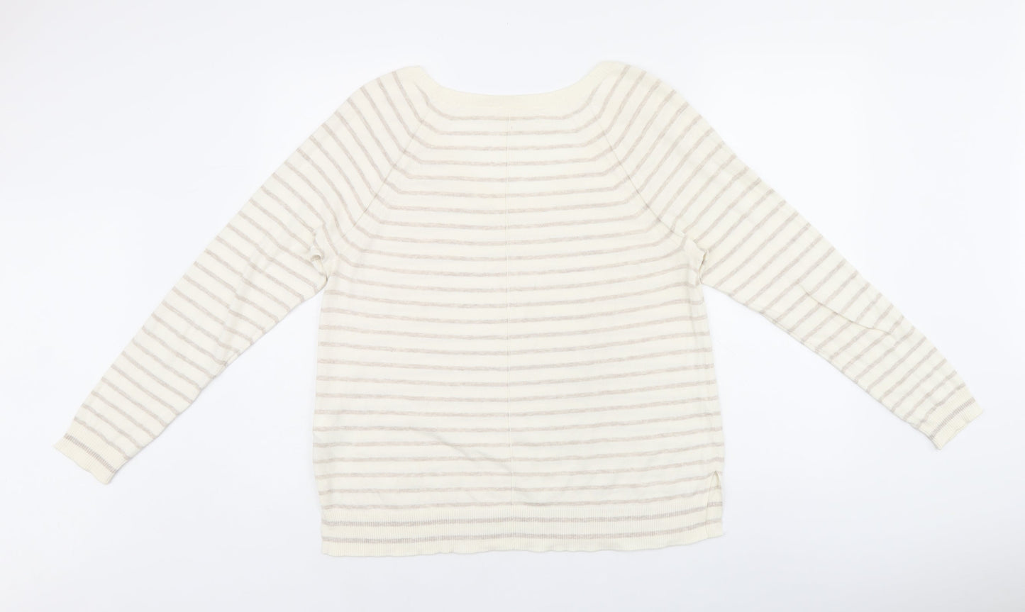 Womens UK Size M Gap Beige Jersey T-Shirt
