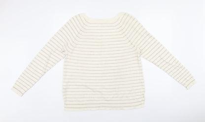 Womens UK Size M Gap Beige Jersey T-Shirt