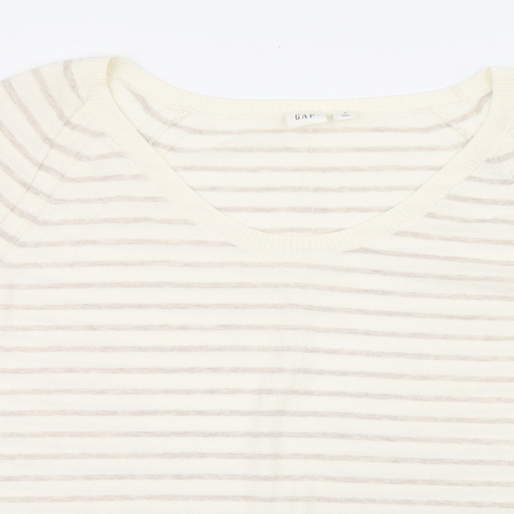 Womens UK Size M Gap Beige Jersey T-Shirt