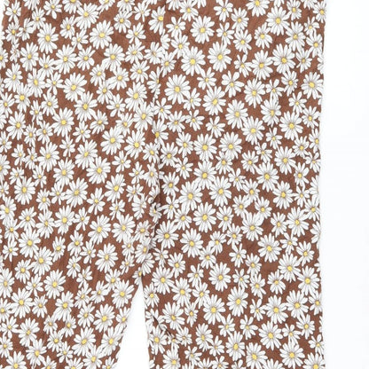 Womens UK Size M H&M Regular Fit  Brown Trousers
