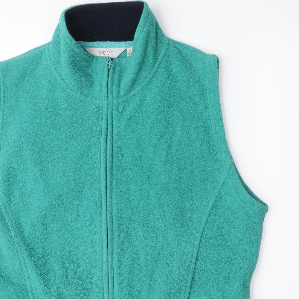 Mens UK Size M EWM Green Gilet