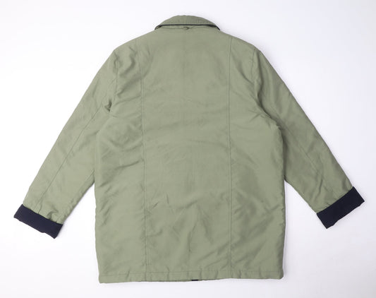 Womens UK Size 16 EWM Green Parka Coat
