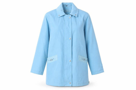 Womens UK Size 12 Finesse Blue Parka Coat