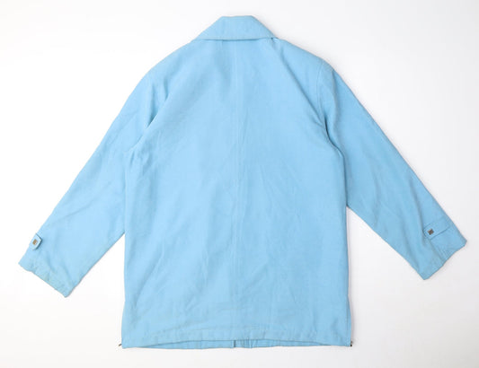 Womens UK Size 12 Finesse Blue Parka Coat