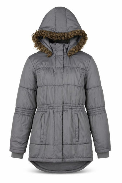 Womens UK Size 10 NEXT Grey Parka Coat