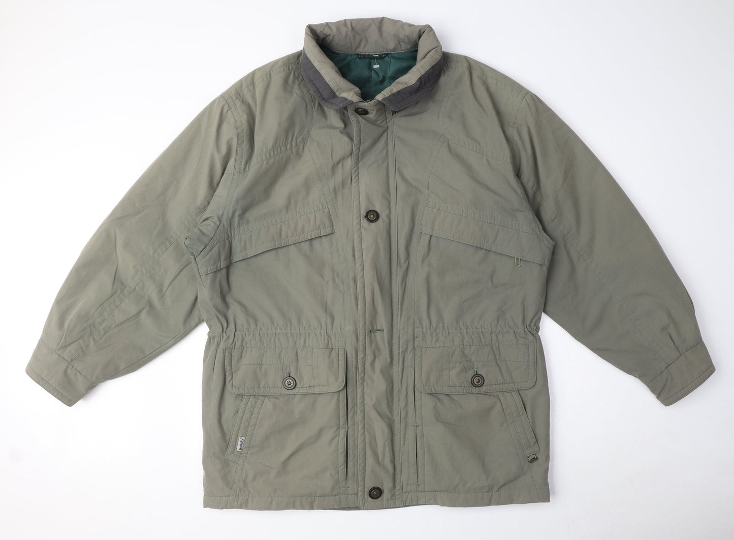 Westbury Womens Green Anorak Coat Size 10 Zip - Inside pockets