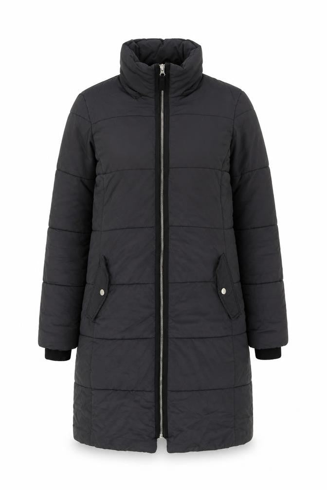 John Lewis Womens Grey Puffer Jacket Coat Size 10 Zip