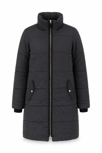 John Lewis Womens Grey Puffer Jacket Coat Size 10 Zip