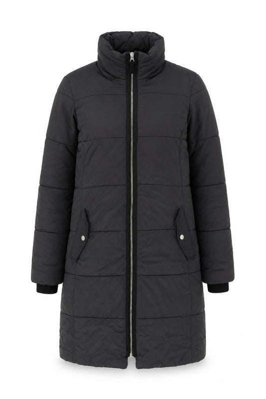 John Lewis Womens Grey Puffer Jacket Coat Size 10 Zip