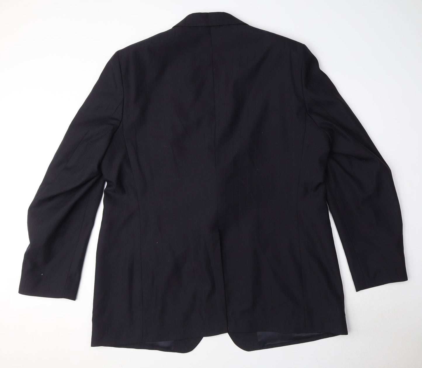 Alexander James Mens Black Polyester Jacket Suit Jacket Size 44 Regular