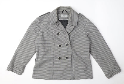 Womens UK Size 12 Marks and Spencer White Trench Coat