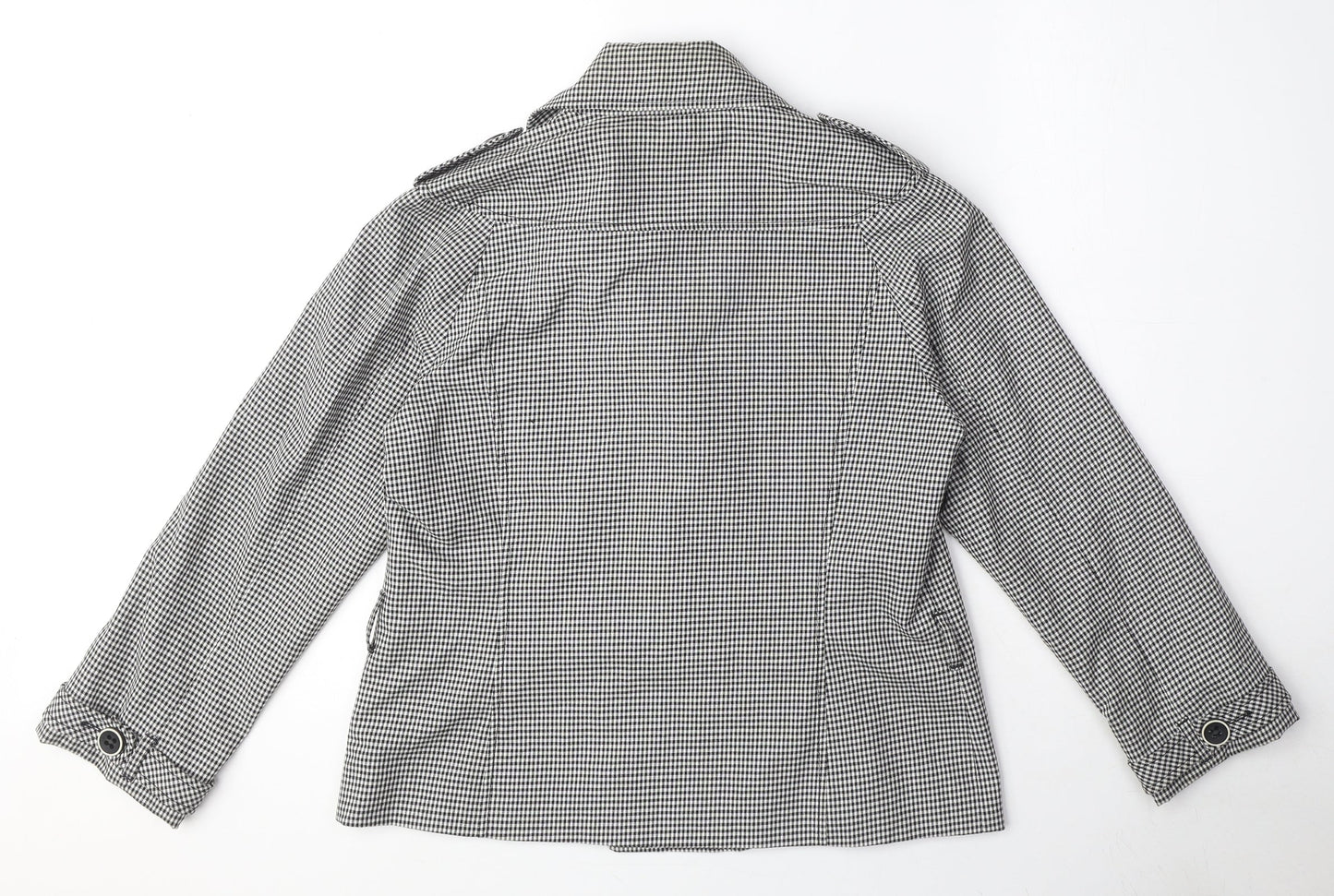 Womens UK Size 12 Marks and Spencer White Trench Coat