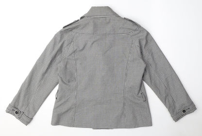 Womens UK Size 12 Marks and Spencer White Trench Coat