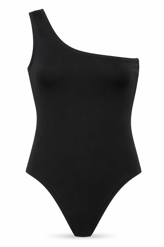 Womens UK Size 8 I SAW IT FIRST One-Piece Black Bodysuit