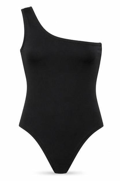 Womens UK Size 8 I SAW IT FIRST One-Piece Black Bodysuit