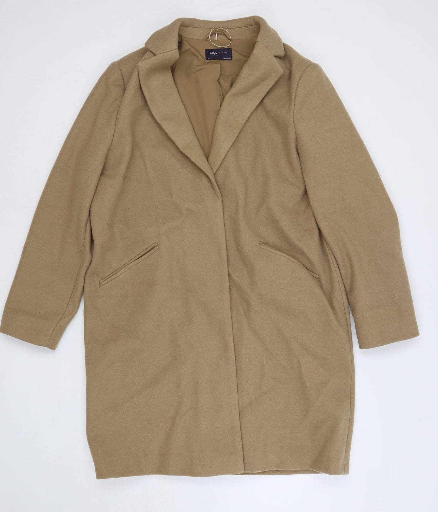 Womens UK Size 18 Marks and Spencer Beige Overcoat