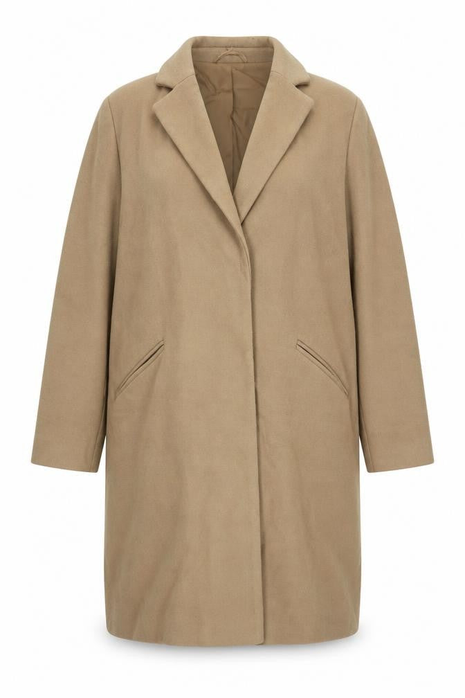 Womens UK Size 18 Marks and Spencer Beige Overcoat