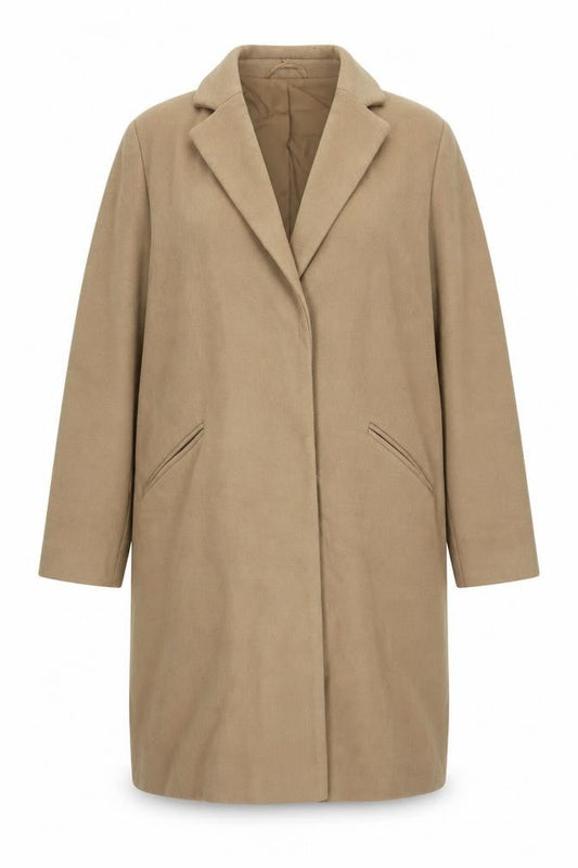 Womens UK Size 18 Marks and Spencer Beige Overcoat