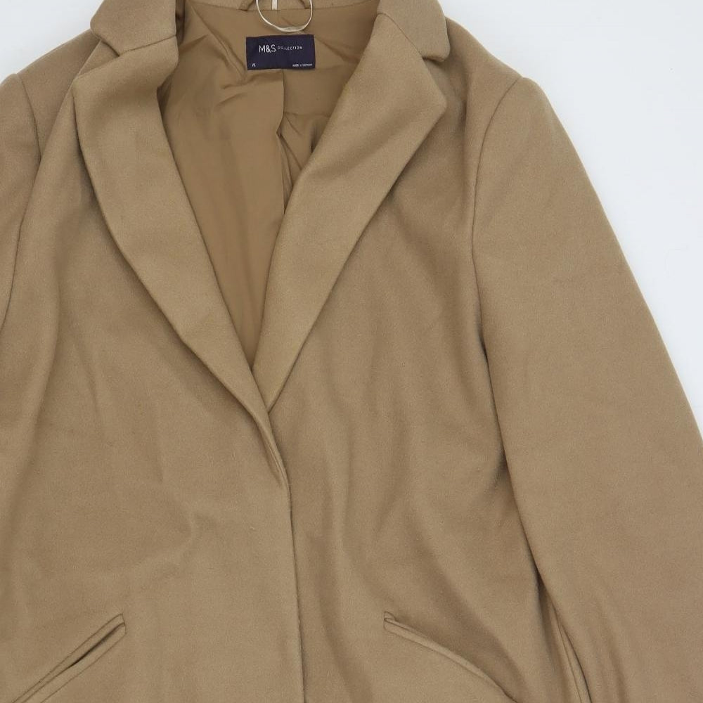 Womens UK Size 18 Marks and Spencer Beige Overcoat
