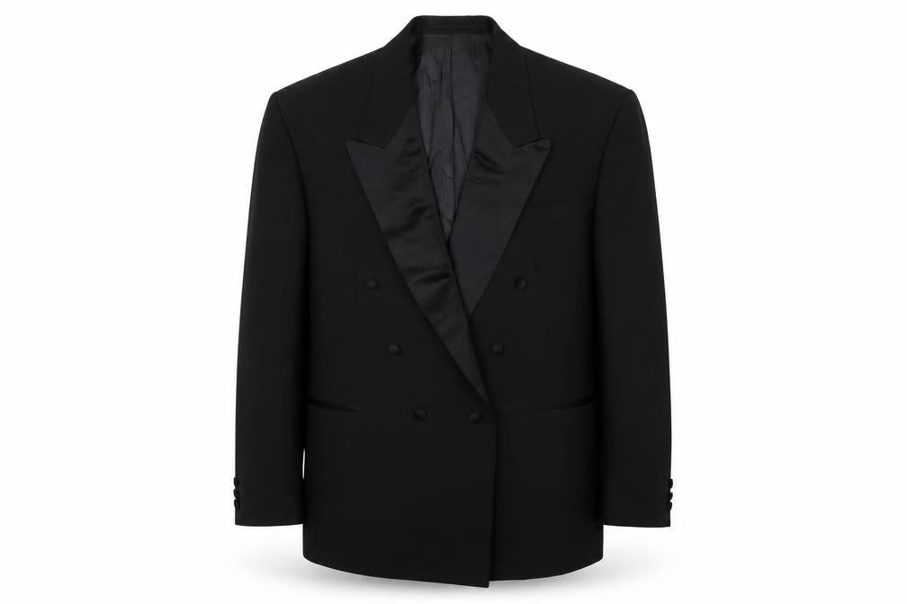 Mens UK Size 44 Varteks Regular Black Suit Tuxedo