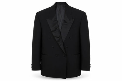 Mens UK Size 44 Varteks Regular Black Suit Tuxedo