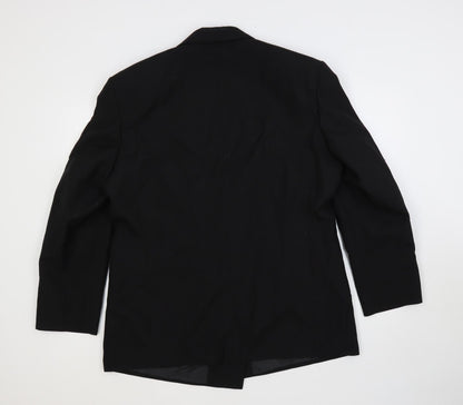 Mens UK Size 44 Varteks Regular Black Suit Tuxedo