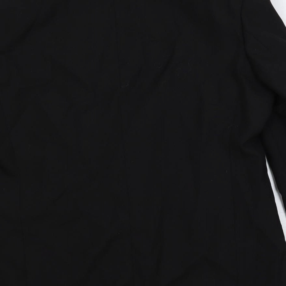 Mens UK Size 44 Varteks Regular Black Suit Tuxedo